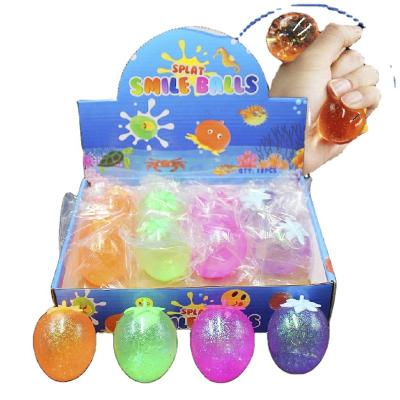 China TPR Squeezable Berry Fruit Splat Ball Squeezable Water Relaxing Sticky Toys For Kids for sale