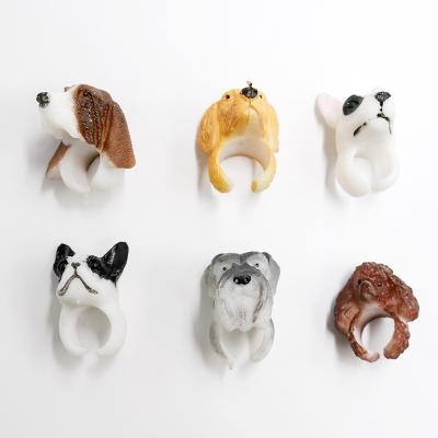 China Huayi TPR Eco Friendly Soft Animal Toy Ring Cute Dog Party Ring For Kids for sale