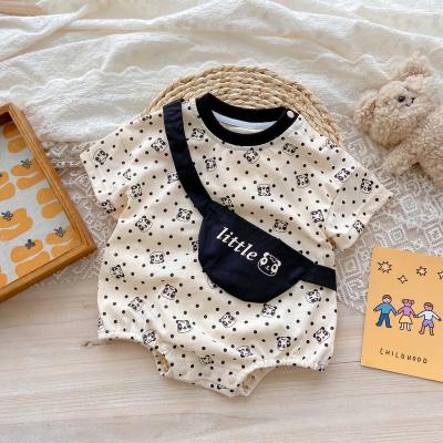 China Europe Cotton Knitted Baby Boy Spring Clothes Autumn Footed Sleepsuit Quantity Custom Print Spandex Unisex Logo Item Time OEM for sale