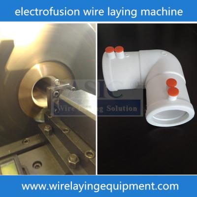 China CNC PASIC wire laying machine for PE PERT PPR fittings electorfusion fittings wiring machine for sale