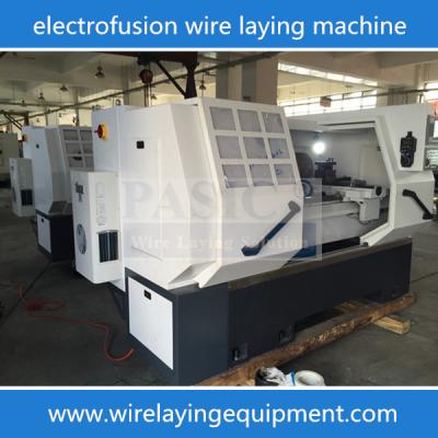 China CNC PASIC wire laying machine for PE PERT PPR fittings electorfusion fittings wiring machine for sale