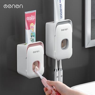 China Modern Bathroom toothbrush and toothpaste Multifunctional toothpaste squeezing toothbrush storage rack Toothpaste squeezing tool for sale