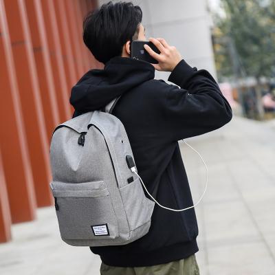 China Waterproof Cheap Price 13'' Big Functional Good Stitching Large Male Bag Leisure Grey Pack Laptop Men Backpack with Logo for sale