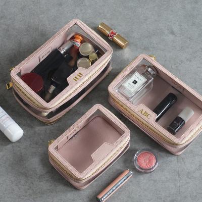 China High Quality waterproof small lady cosmetic bag PVC makeup bag PU leather small bag for sale