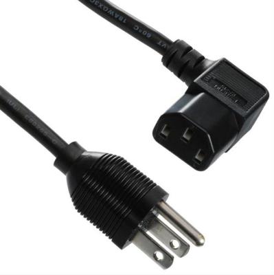 China USA Standard 3 Prong PC Power Cord Residential / General Purpose Cable for sale