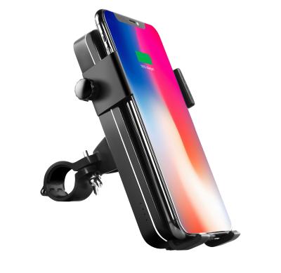 China 2022 Product Adjustable Trending Bike Power Bank Handlebar Phone Holders With Wireless Charging Outlet for sale