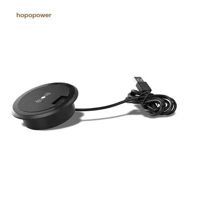 China Qi Top Selling Table Furniture Radio Embedded Desktop Charger 5W 10W Easy To Install for sale