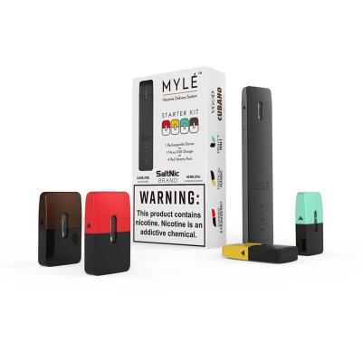 China Factory oem e-cigarette accessories 0.9ml empty Myle pods for Myle flat Vape device for sale