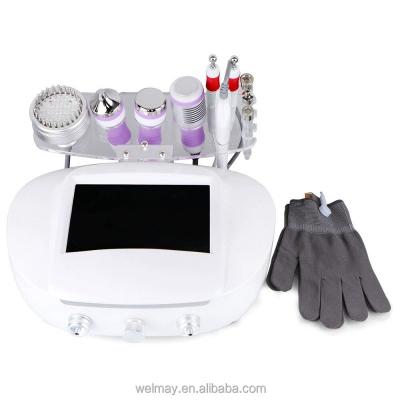 China Wrinkle Remover Spa Salon Use 8 in 1 EMS Eletroporation Microcurrent Gloves Face Lift Microcurrent Face Lift Machine for sale