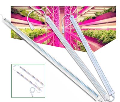 China Seed Starting Hydroponic Growing Systems Led To Grow Light T8 Integrated Led Tube T5 To Grow Light 18W 36W for sale