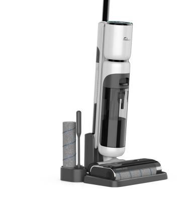 China Hotel Floor Sweeper Cleaning Appliances Friendly Electric Cordless Rechargeable Cordless Vacuum Cleaner Wet And Dry Mode for sale