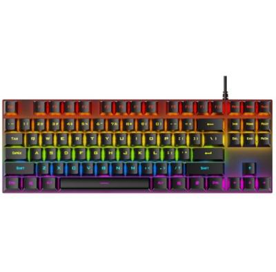 China T-WOLF T18 Mechanical Keyboard 87 Key Keyboard USB Green Axis Gaming Key Backlit Keyboard Backlit Keyboard Not for sale