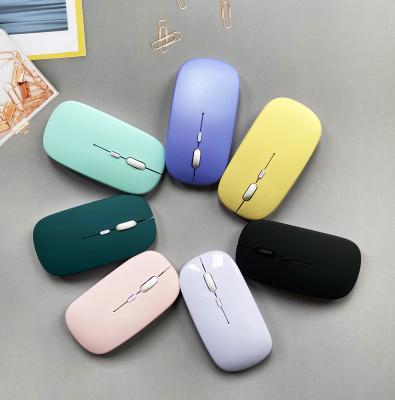 China Factory Supply Wireless Dual Mode Notebook Desktop Tablet A8 Finger Mouse 2.4g Charging Mouse for sale