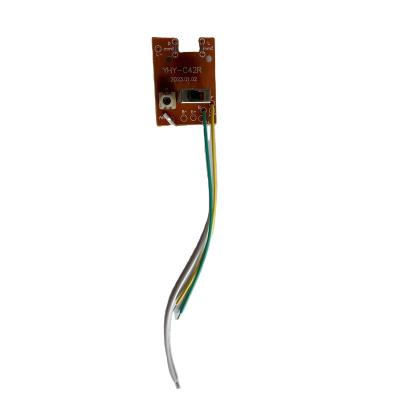 China TLD PCBA Manufacturer Board 4Ch 27Mhz Copper Remote Control PCB Receive Transmitter Antenna Toys for sale