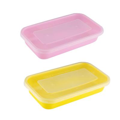 China Reusable Microwavable Bento Rectangular PP Plastic Packaging Maker Rectangular Disposable Japanese Lunch Box for sale