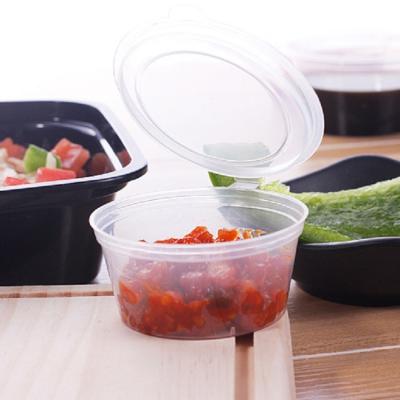 China 2oz Eco-friendly Packaging Clear Sauce Cups Plastic Container PP Disposable Sauce Condiment Party Cups for sale