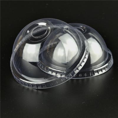 China Custom Disposable Lid Hot Selling Dome PS PP Disposable PET Clear Plastic Lids For Cups for sale