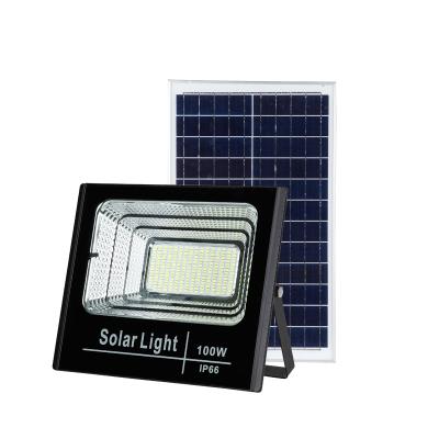 China Solar Energy System Cob Courtyard Light 100w Remote Control Solar Led Flood Light for sale