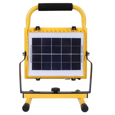 China Outdoor Portable Solar Emergency Flood Light Mini High Bright Waterproof Lamp for sale