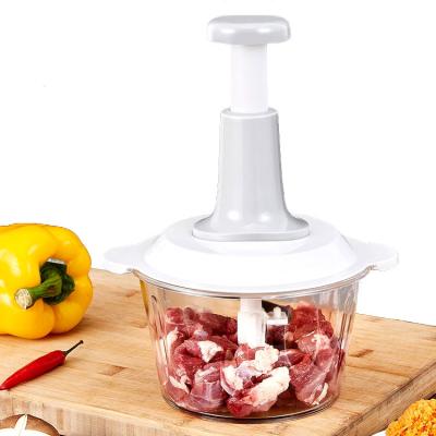 China Vegetable Kitchen Mini Manual Meat Mincer Mixer Beater Ejector Knob Grinder for sale