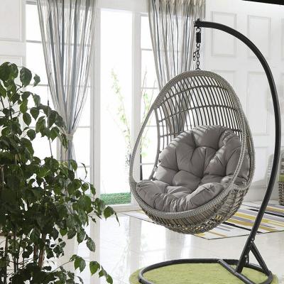 China Beautiful Durable Modern Garden Patio Swings Hanging Chair European Standard Double Panels Swing Style for sale