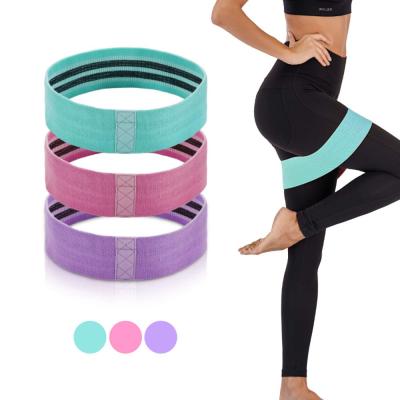 China High Elasticity Exercise Resistance Bands For Legs And Butt Rise Thicken 3 Levels Workout Bands Women Sports Fitness Glut Bands for sale