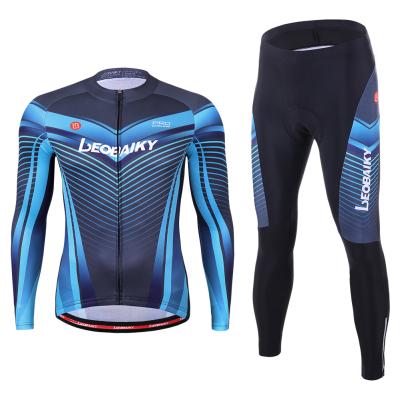 China Breathable Ciclismo Mtb Cycling Clothing Uniform Bicycle Long Sleeve Jersey for sale