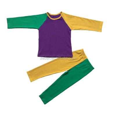 China NEW ORLEANS Mardi Gras Holiday Green Gold Casual Purple Fabric for Kids and Adult Latest Cotton Shirts for sale