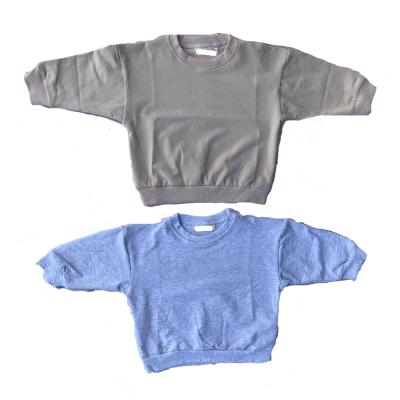 China Breathable Cotton Infant and Baby Toddler Clothes Breathable Pure Color Long Sleeve Newborn Baby Tops for sale