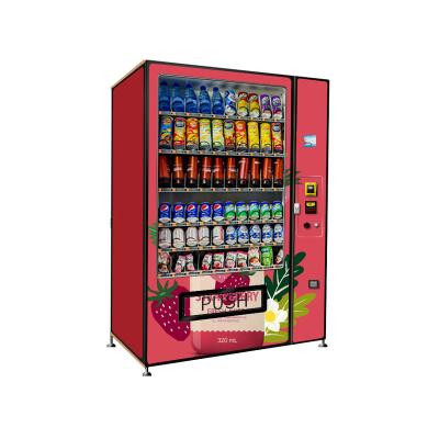 China 2021 Subway Station Hot Selling Drinks Coin Operated Small Vending Machine Suitable For Bank for sale