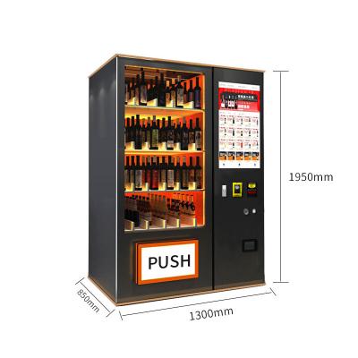 China Metro Station China Manufacturer Automatic Wine Vending Beer Bottle Can Wine Vending Machine for sale