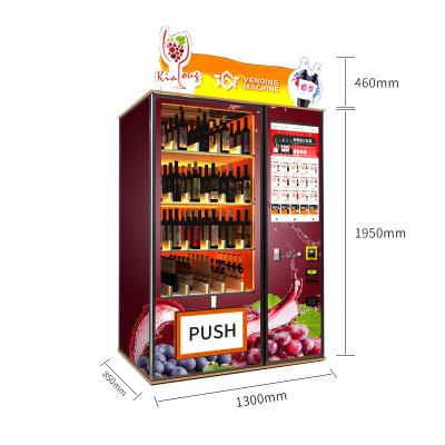 China Hot Sales Champagne And Wine Vending Machines Factory Subway Station Applicable For Hotel And Dining Room for sale