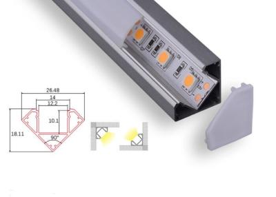 Chine Diffuseur mat opale mené faisant le coin enfoncé 26.48mm de triangle en aluminium du profil C016 à vendre