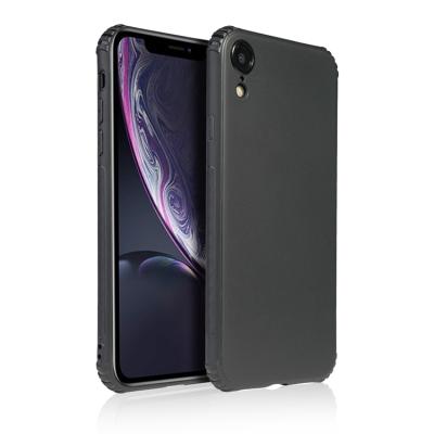 China Anti-Slip A Matte Black Focus Phone Case TPU Soft Phone Case For iPhone Xr Cell Phone Accessories for sale