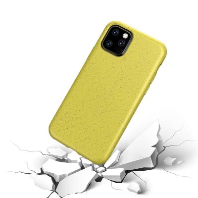 China New Biodegradable Wheat Straw Soft TPU Phone Case Eco Friendly Biodigradable PLA Phone Case For iphone SE 2020 for sale