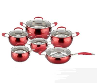 China Sustainable Hot Sale 12pcs Stainless Steel Apple Shape With Red Printing for sale