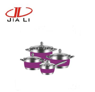 China New Viable 8pcs Cone Shape Good Quality Home Cookware Set for sale