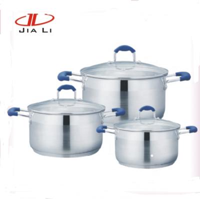 China Sustainable 6Pcs Stainless Steel Malaysia Cookware Buffalo Rice Cooker for sale