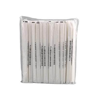 China Manufacturer Price Eco Friendly Compostable Biodegradable PLA White Straws For Party for sale