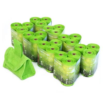 China Wholesale Green Custom Degradable Sustainable Environmental Protection Pet Waste Bag Pet Poop Bag for sale