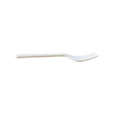 China White Homes Kitchen Plastic 125 Mm Forks High Quality Biodegradable Tableware 100% Compostable Forks for sale