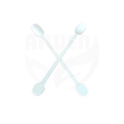 China Homes Wholesale Disposable White Plastic Biodegradable Cutlery Coffee Stirrer Spoon for sale