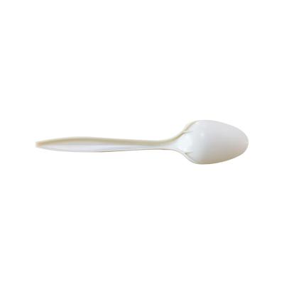 China Homes 100% Compostable Plastic Spoons For Food Tableware Food Grade Biodegradable Spoons for sale