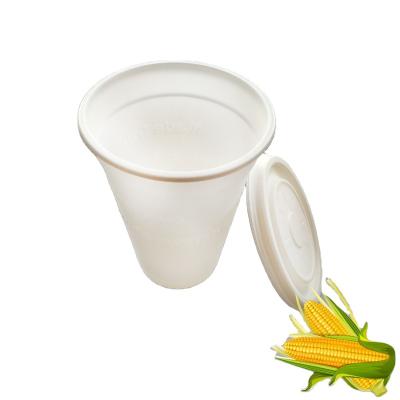 China Biodegradable Cold Mug 100% Biodegradable / Compostable Homes Drink Plastic Cup With Lid for sale