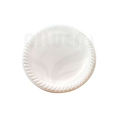 China CLASSIC Fast Food Plates 100% Biodegradable / Compostable Plastic Plates Biodegradable Dinner Plate for sale