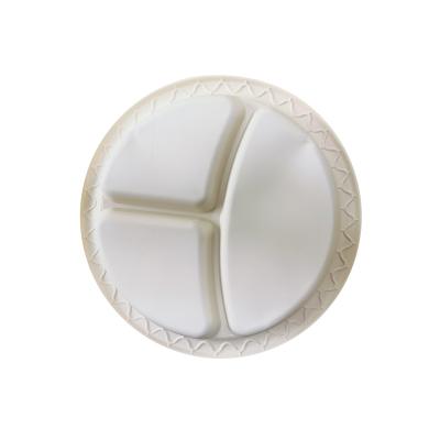 China CLASSIC Wholesale 100% Biodegradable Compostable Dishes 10 Inch Round Plastic Dishes for sale