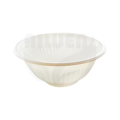 China White Bowl 300ml Disposable 100% Biodegradable/Compostable Plastic Bowl for Food for sale