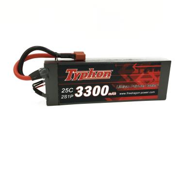 China TYPHON 3300MAH 7.4V 25C 2S1P HARD CASE LIPO BATTERY for sale