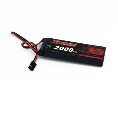 China TYPHON 2000MAH 7.4V 2S 8C Receiver Battery for sale