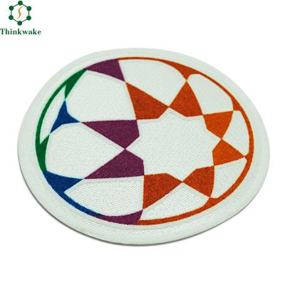 China Factory Direct Washable 3D Team Football Soccer Iron On Custom Logo Badges Patches For Apparel for sale